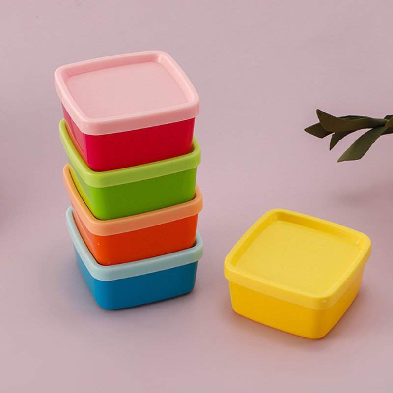 Baby Food Containers Glass - 미니 도시락 플라스틱 조미료 병, 케첩