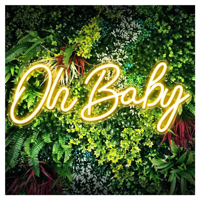 Baby Food In Restaurant - 오 베이비 네온 사인 벽 장식