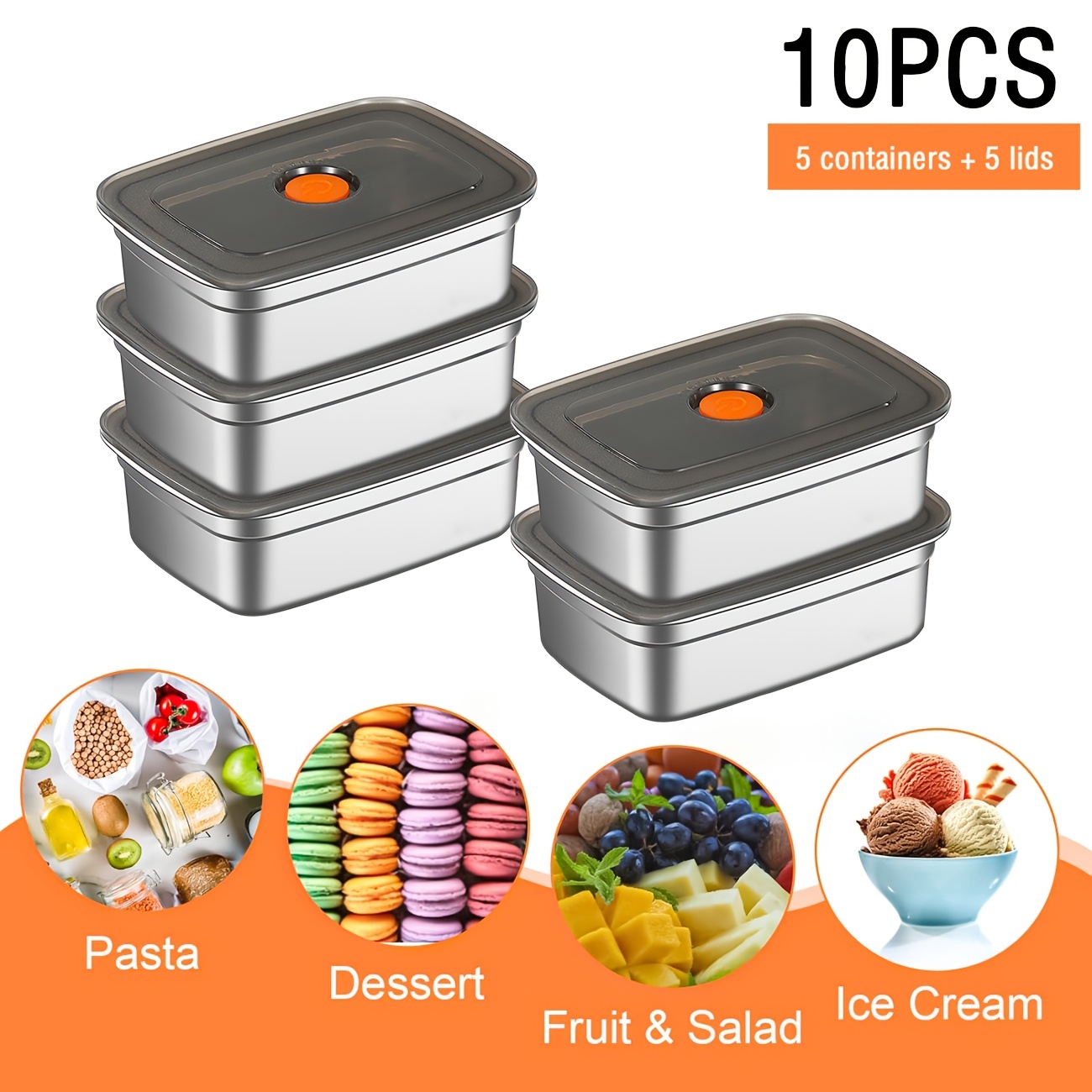 Baby Food Containers Glass - 10종 스테인리스 스틸 식품 보관 용기