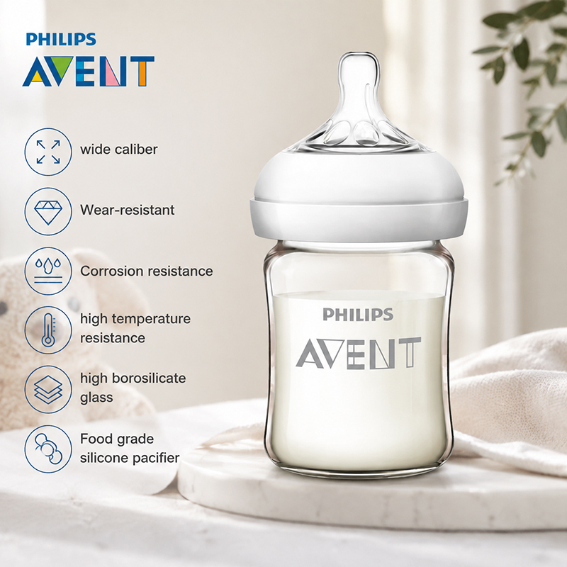 Baby Food Containers Glass - Avent 신생아 젖병 SCF678 125ml/160ml 아기