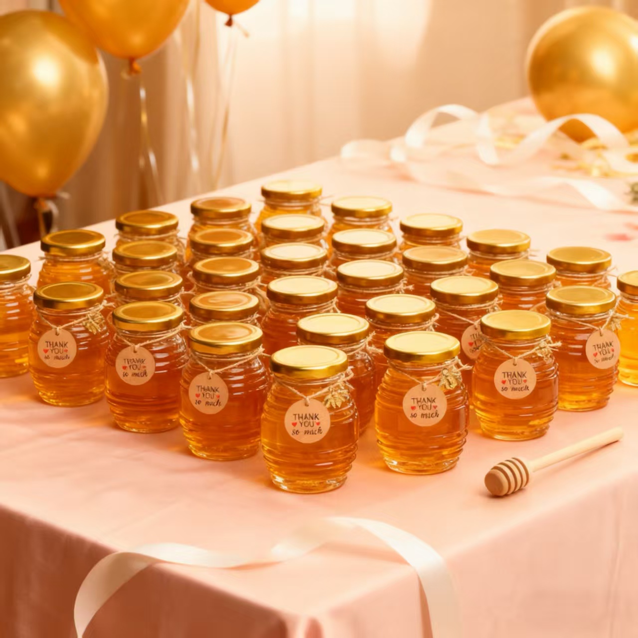 Baby Food Jars With Lids - 12/24/36개입- 70ml, 미니 유리 꿀병 세트,