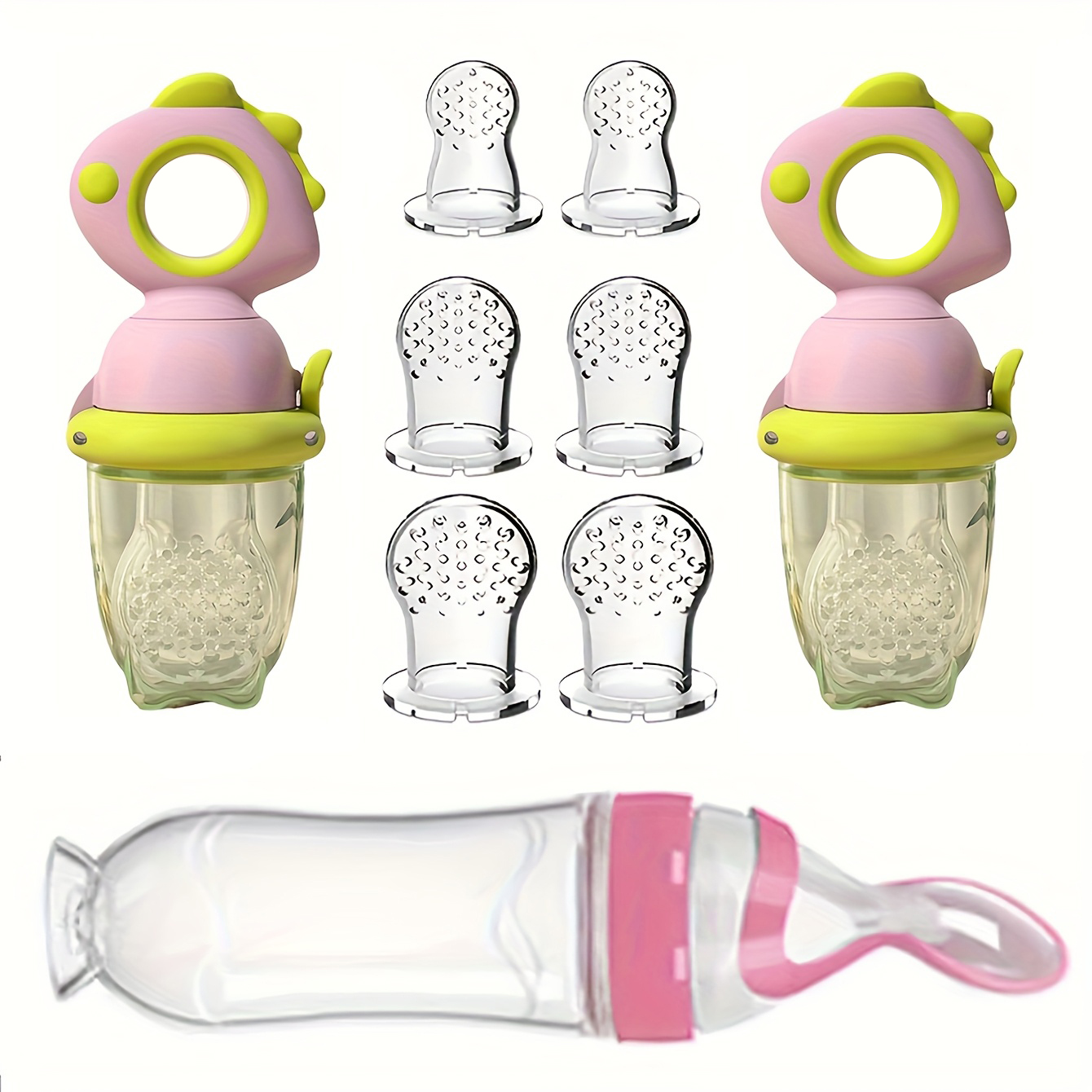 Baby Food Feeder - 9개 아기 수유 세트: 공룡 회전