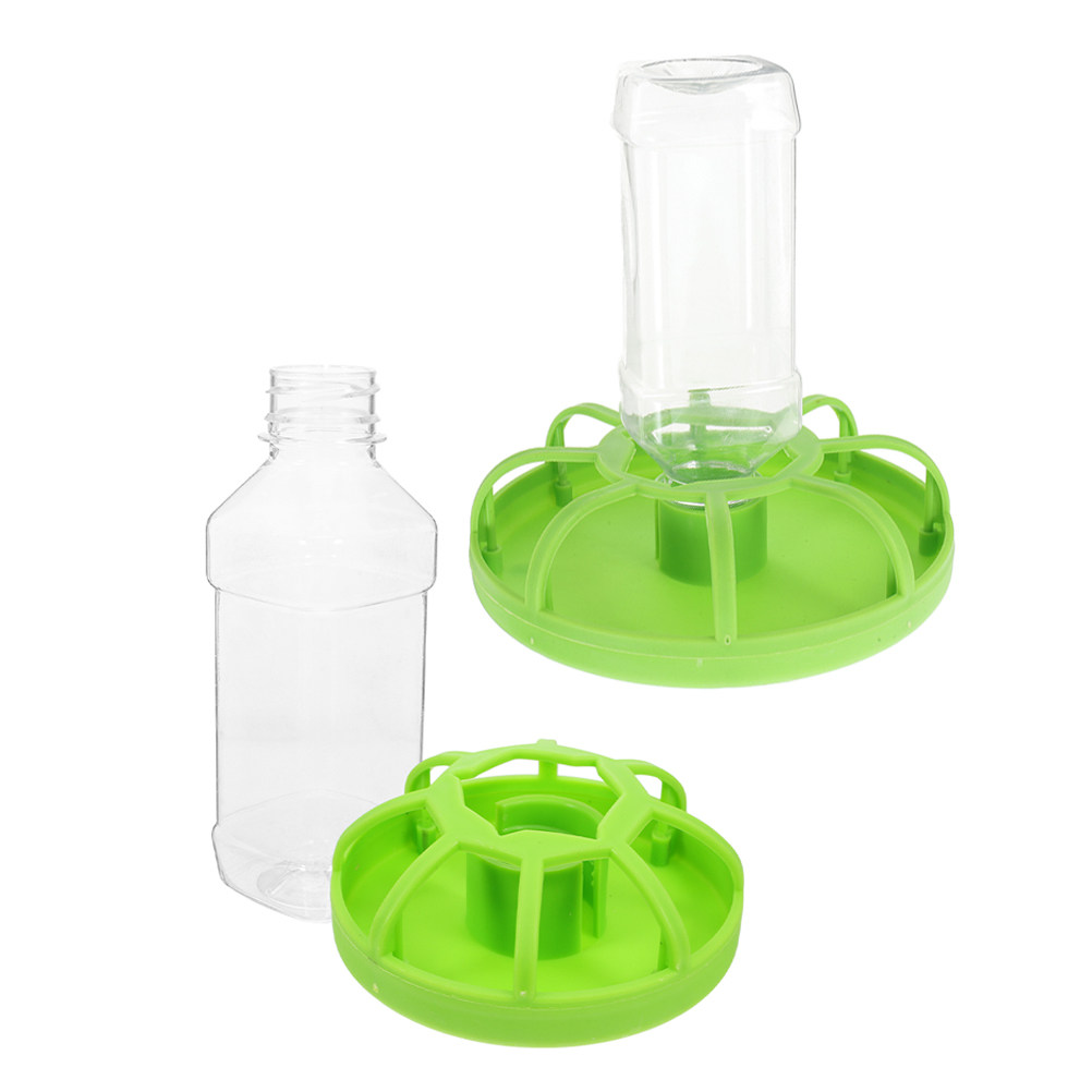 Baby Food Feeder - 2세트 메추라기 먹이통 가금류 먹이 트레이