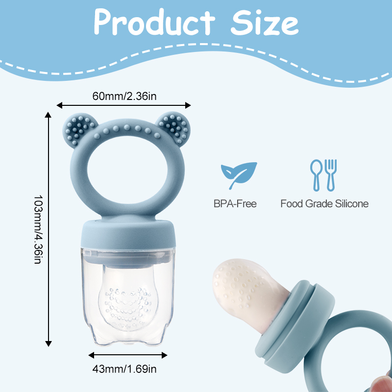실리콘 곰돌이 모양 아기 과일 피더 신선한 과일 푸드  - Baby Food Feeder 리뷰 및 가격