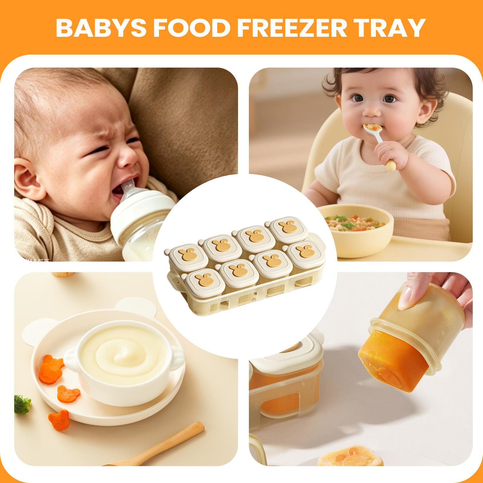 뚜껑이 있는 식품 냉동 트레이 어린이용 국물 용기 어머 - Freezer Tray Baby 리뷰 및 가격