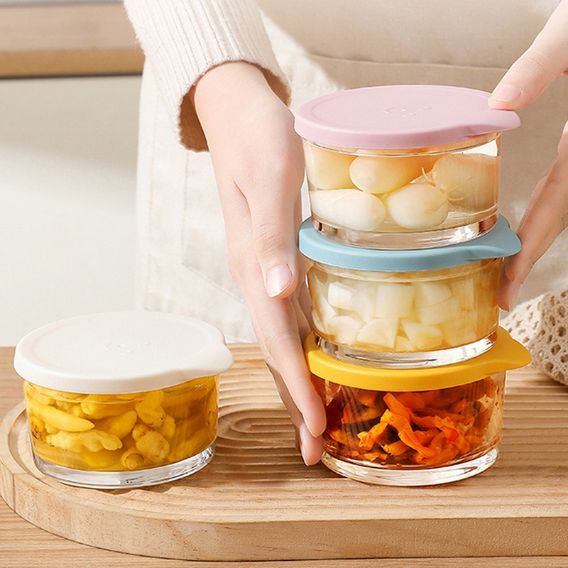 전자레인지 사용 가능 원형 식품 보관 용기 고붕규산 유 - Baby Food Containers Glass 리뷰 및 가격