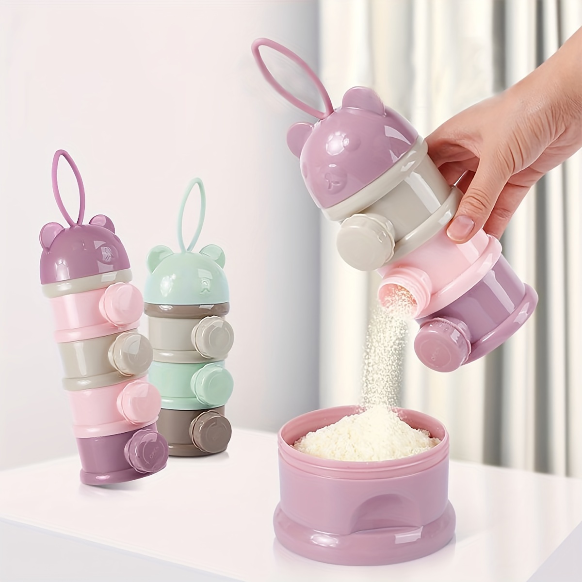 스트랩이 있는 대용량 아기 분유 용기, 분유 디스펜서, - Baby Food Universe 리뷰 및 가격