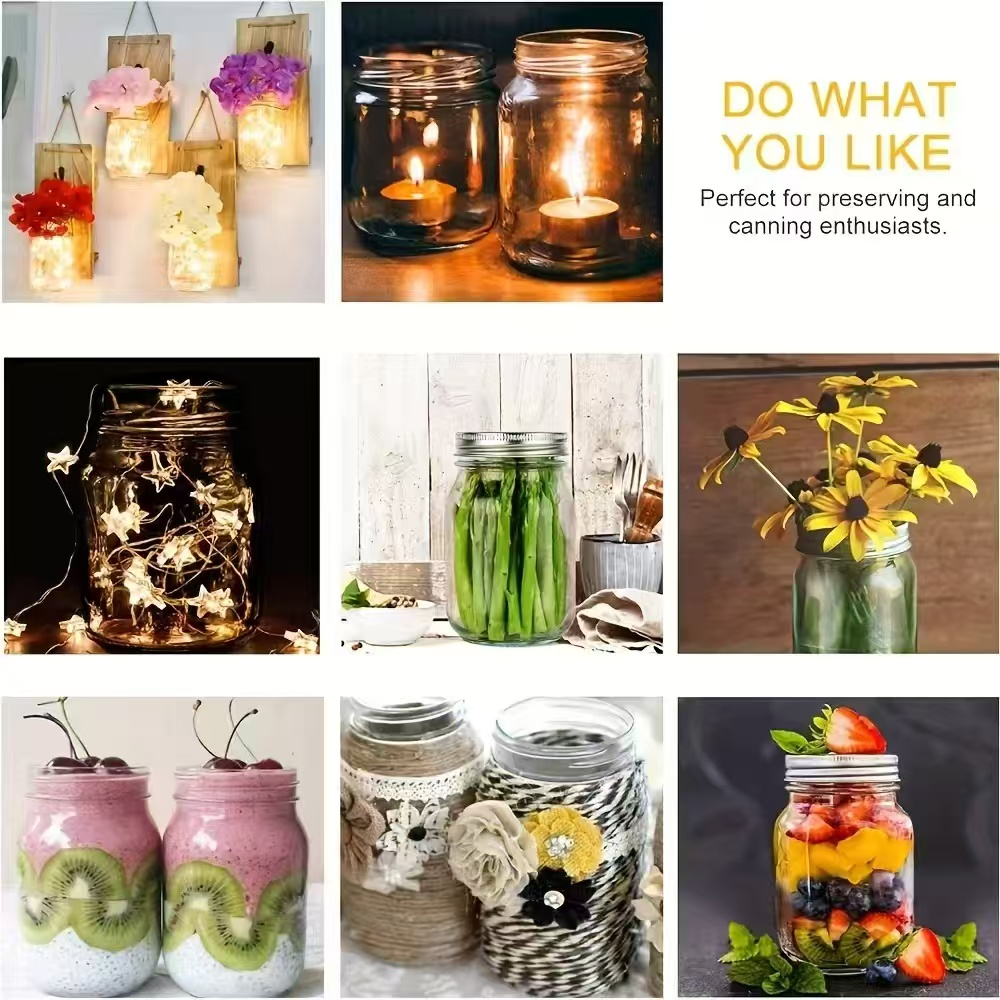 6개, 12개, 500ml/16oz, 유리 메이슨병,  - Baby Food Containers Glass 리뷰 및 가격