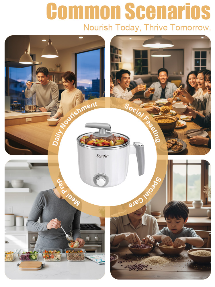 Sonifer SF-1503 미니 전기 밥솥 1.2L  - Baby Food Recipe Book 리뷰 및 가격