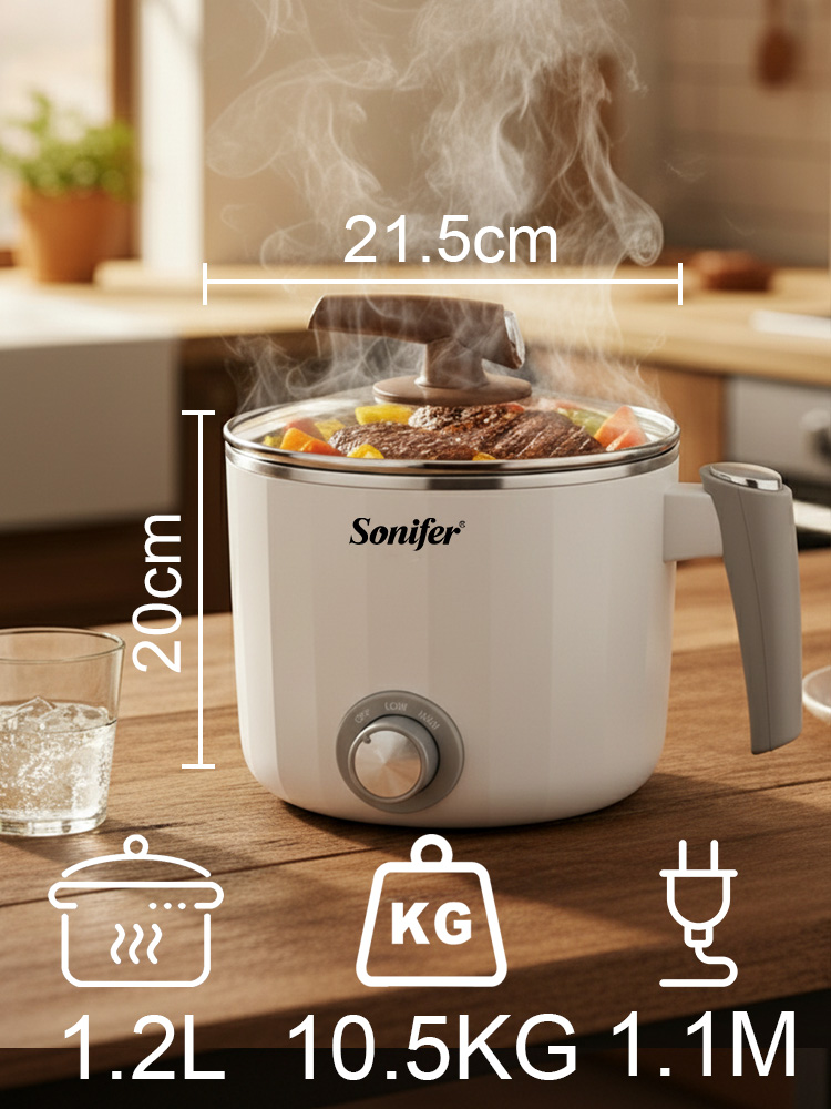 Sonifer SF-1503 미니 전기 밥솥 1.2L  - Baby Food Recipe Book 리뷰 및 가격
