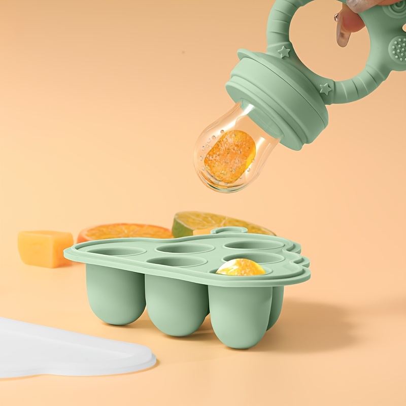 2pcs/1pc 뚜껑이있는 미니 베이비 과일 야채 냉동 - Freezer Tray Baby 리뷰 및 가격