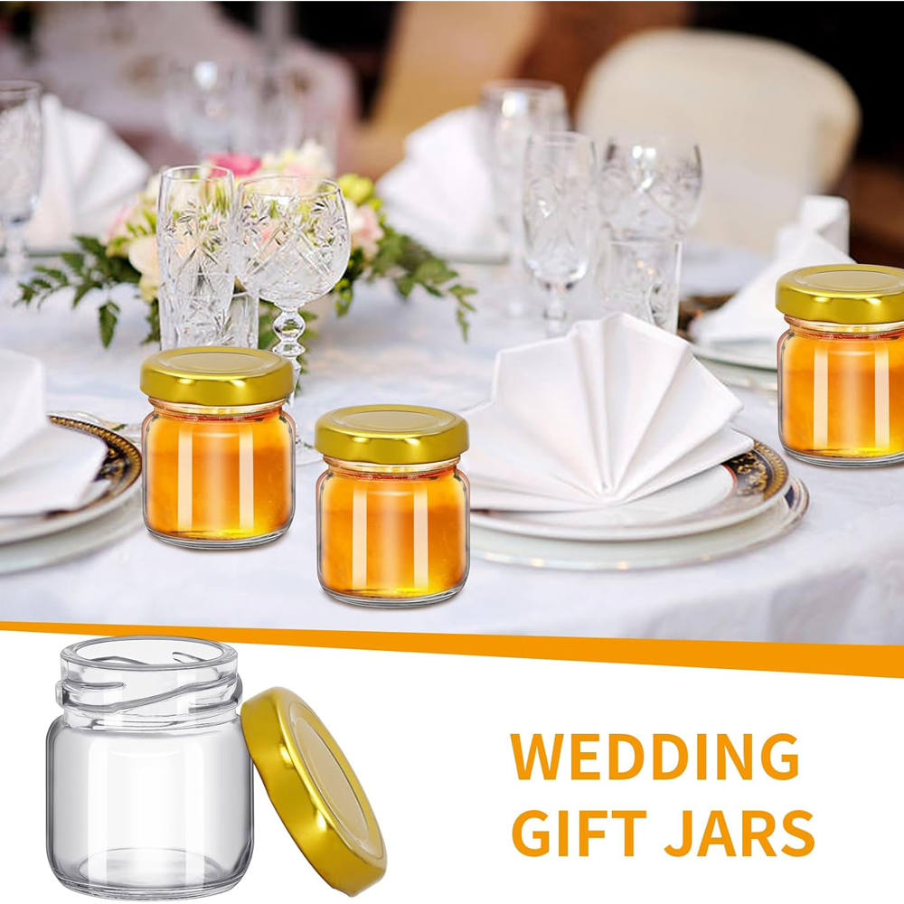 1.5온스(45ml) 원형 미니 투명 꿀병, 웨딩 답례 - Baby Food Jars With Lids 리뷰 및 가격