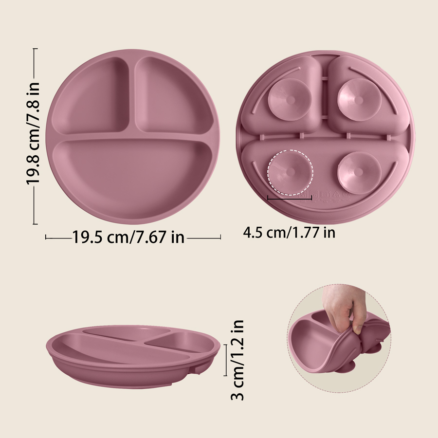 1PCS 아기 빨판 실리콘 식사 접시 BPA 무료 어린 - Baby Food Universe 리뷰 및 가격