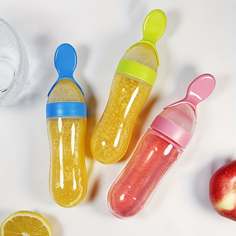 아기 수유용 실리콘 젖병과 스푼, 3온스 음식 디스펜싱 - Baby Food Feeder 리뷰 및 가격