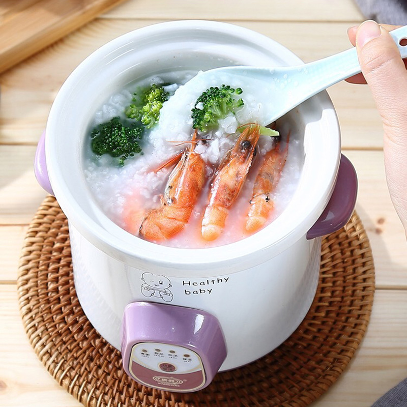 새로운 0.7L 세라믹 전기쿠커, 가정용 다기능 보온  - Baby Food Recipe Book 리뷰 및 가격