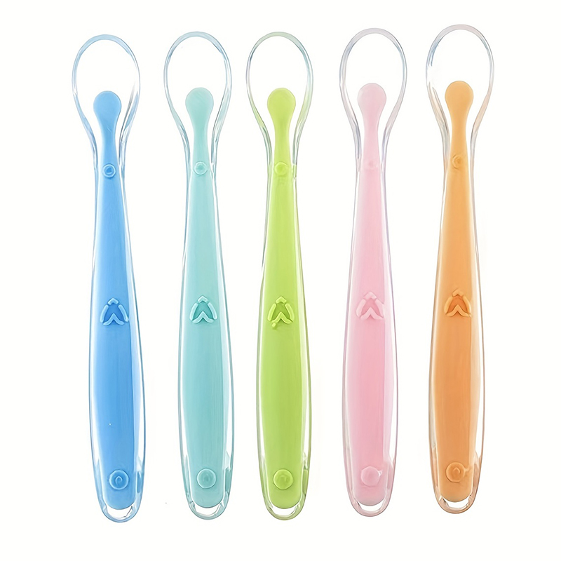1/2pcs 소프트 팁 베이비 실리콘 스푼 안전한 아기 - Baby Food Feeder 리뷰 및 가격