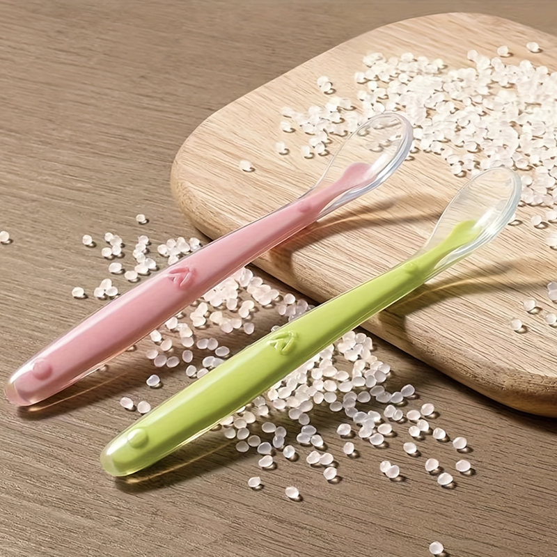1/2pcs 소프트 팁 베이비 실리콘 스푼 안전한 아기 - Baby Food Feeder 리뷰 및 가격