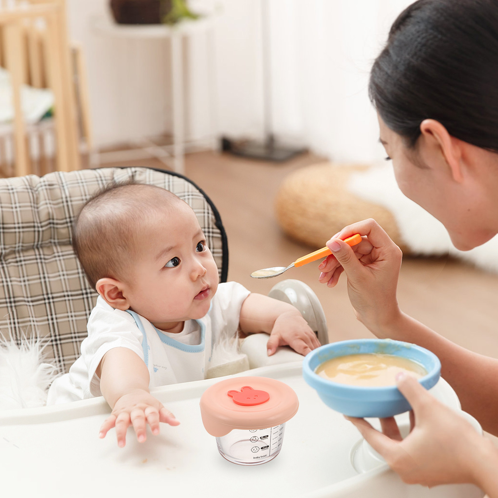 2Pcs 아기 음식 저장 용기 유리 230Ml 밀폐형  - Baby Food Containers Glass 리뷰 및 가격
