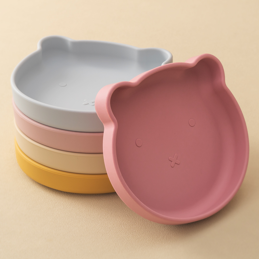 1PC 실리콘 아기 요리 흡입 식사 접시 만화 곰 모양 - Baby Food Universe 리뷰 및 가격