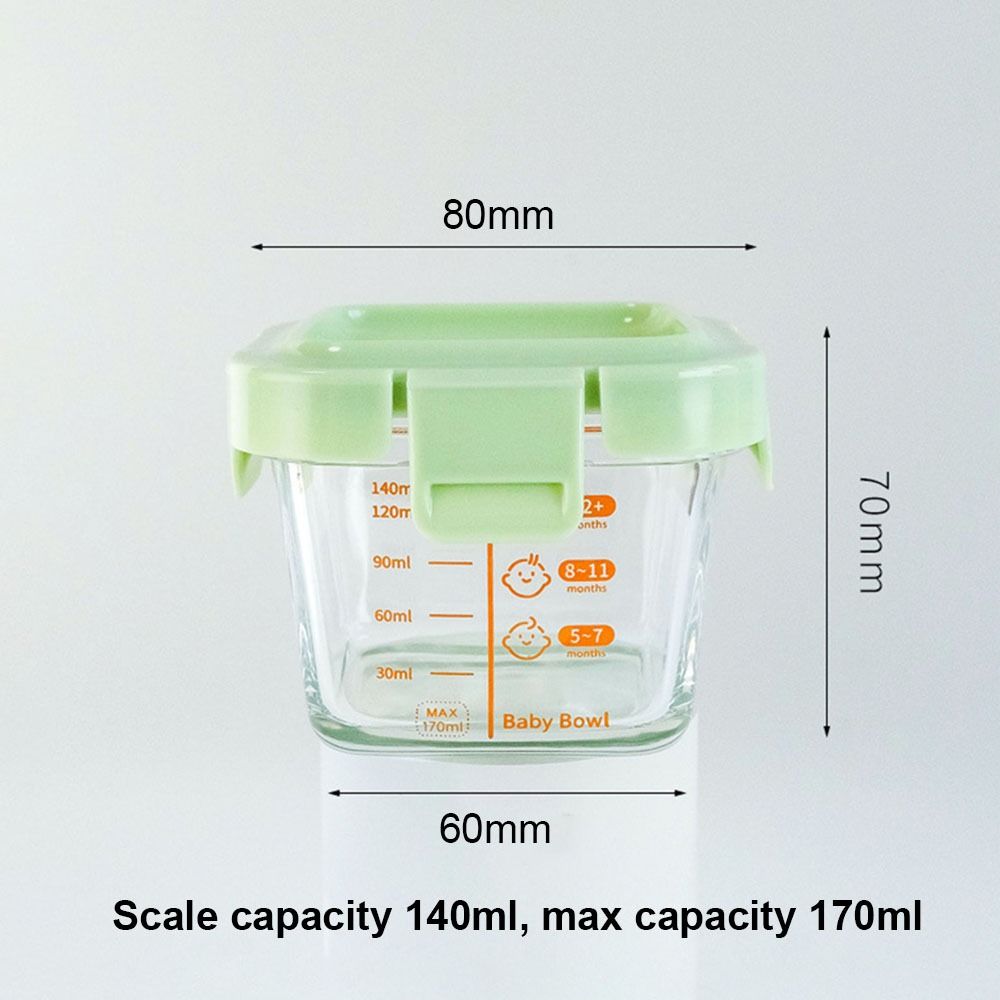 새로운 170ml 식품 보관 용기 냉동 및 전자레인지  - Baby Food Containers Glass 리뷰 및 가격