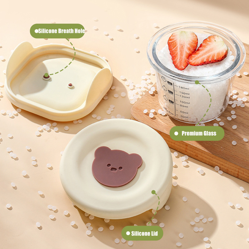 뚜껑이 달린 유리 유아용 식품 보관 항아리, 누수 방지 - Baby Food Containers Glass 리뷰 및 가격
