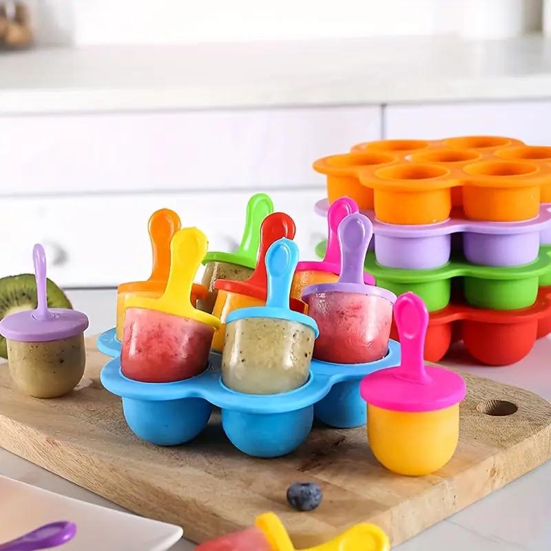 7칸 실리콘 아이스바 몰드, 가정용 미니 아기 음식 아 - Baby Food Zubereiter 리뷰 및 가격