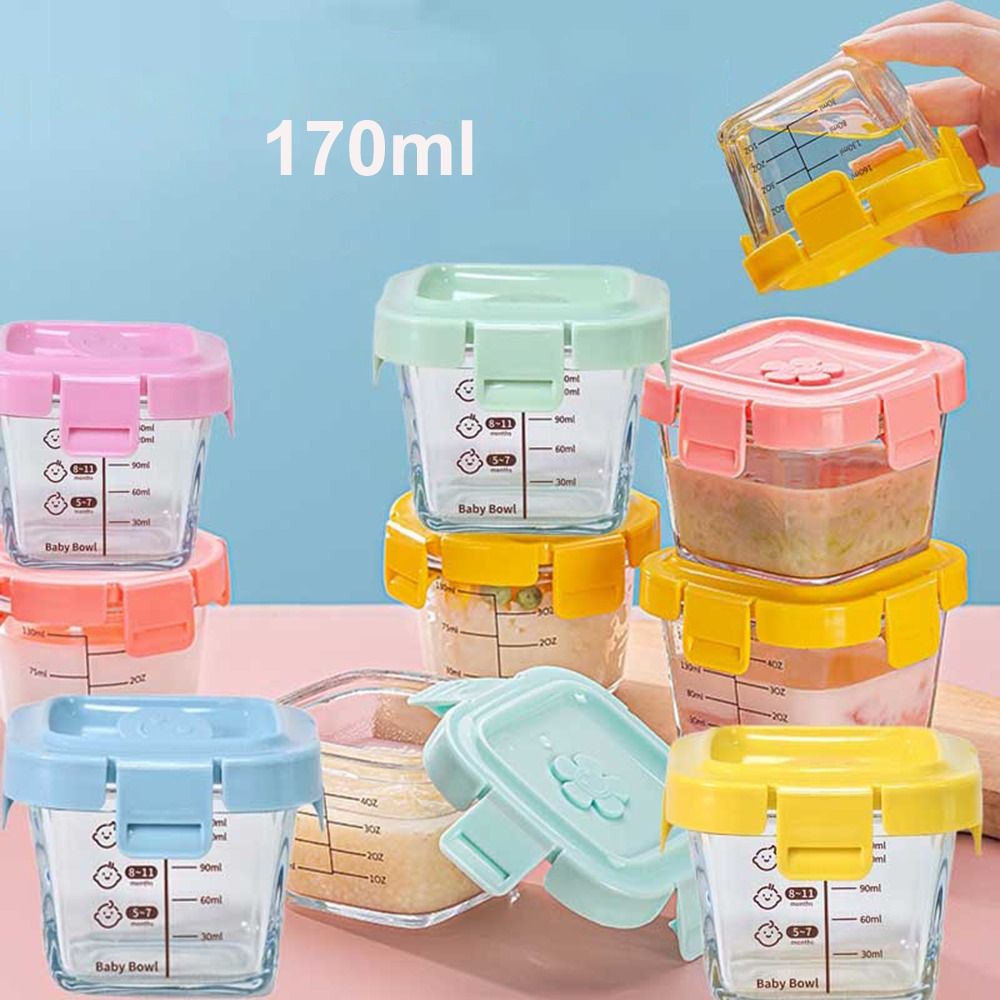패션 170ml 식품 보관 상자 유리 냉동 이유식 유리 - Baby Food Containers Glass 리뷰 및 가격