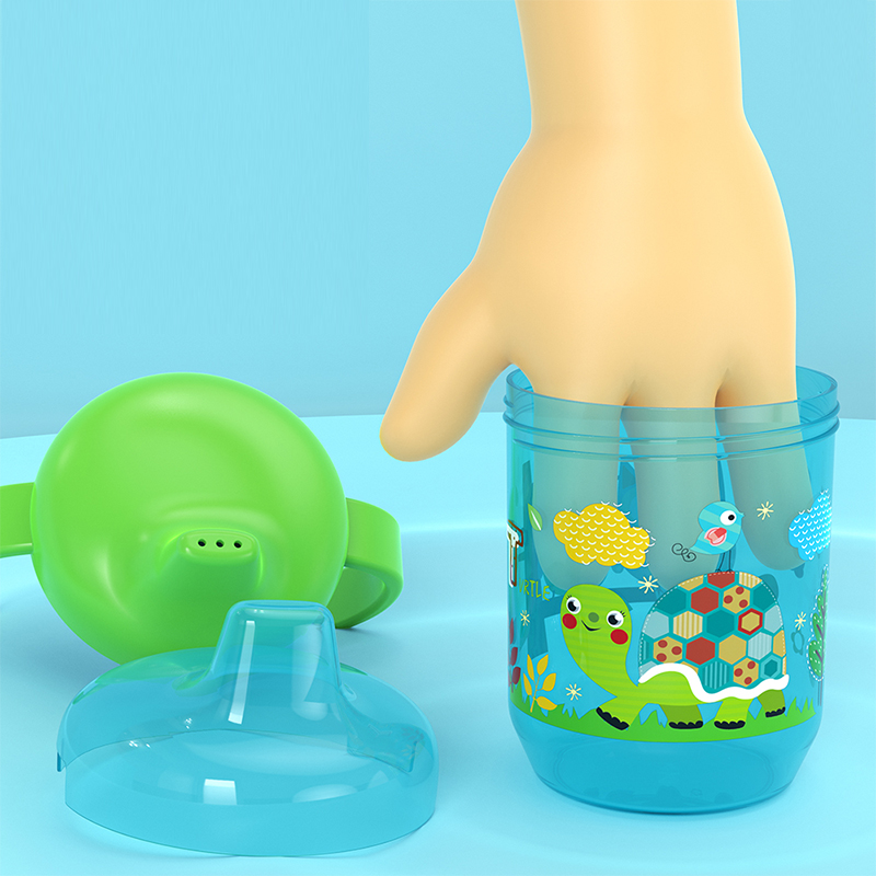 귀여운 오리주둥이 컵 아기 학습용 컵 이중 손잡이 플립 - Baby Food Jars With Lids 리뷰 및 가격